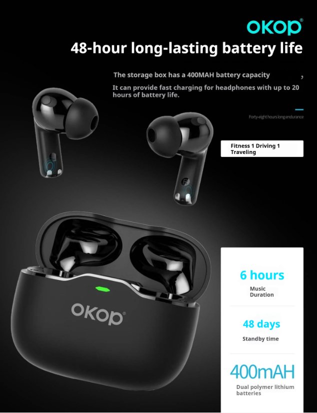 TWS Earbuds KP-212 Wireless in-ear Bluetooth Earphones
