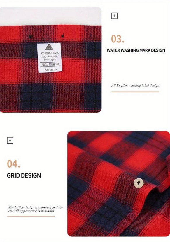Plaid shirt M5 Brushed Plaid Shirt