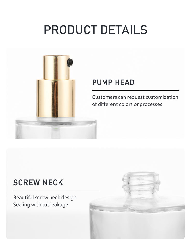 base de maquillaje líquida 46. 30ml Round Foundation Bottle – Customizable Colors