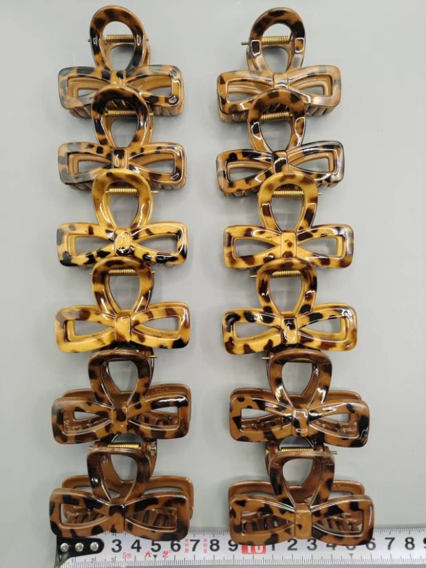 7cm Leopard-spot Pattern, 6 Colors Leopard Spot Six-Color Medium Claw Clip