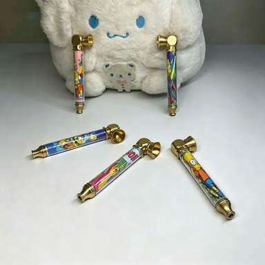 Novelty Storage Tubes Anime‑Printed Metal Portable Storage Tube