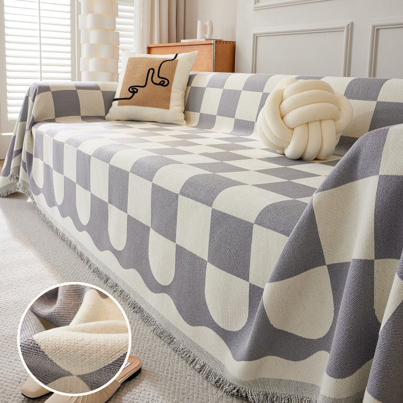 Jacquard sofa throw Plaid Sofa Throw