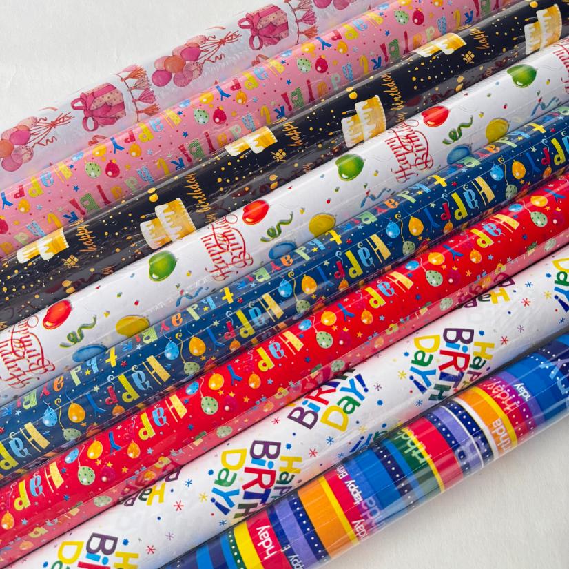 Birthday gift wrapping paper Assorted Birthday Print Gift Wrapping Paper