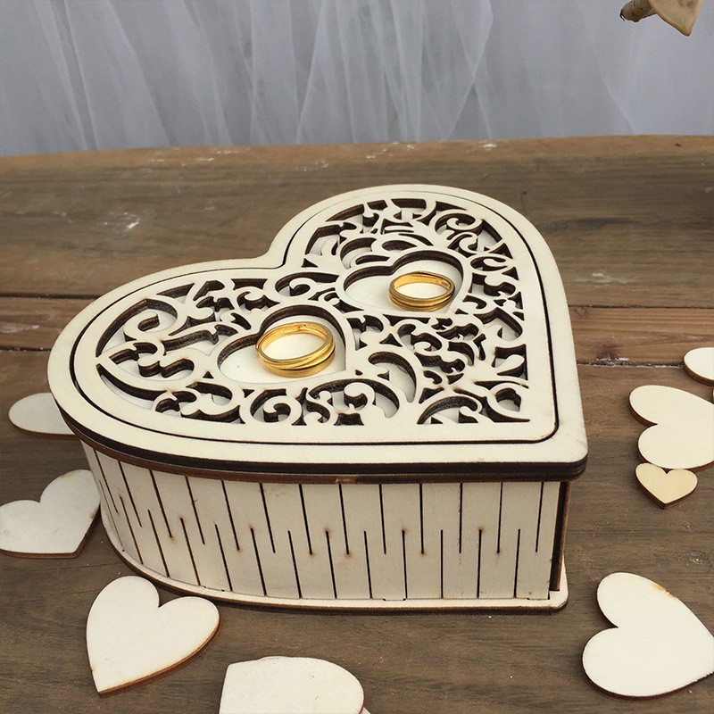 Wedding Supplies Heart Hollow Storage Box