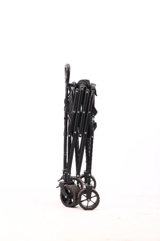 Outdoor utility wagon 7-inch Heart-Cross Black Rear Rack