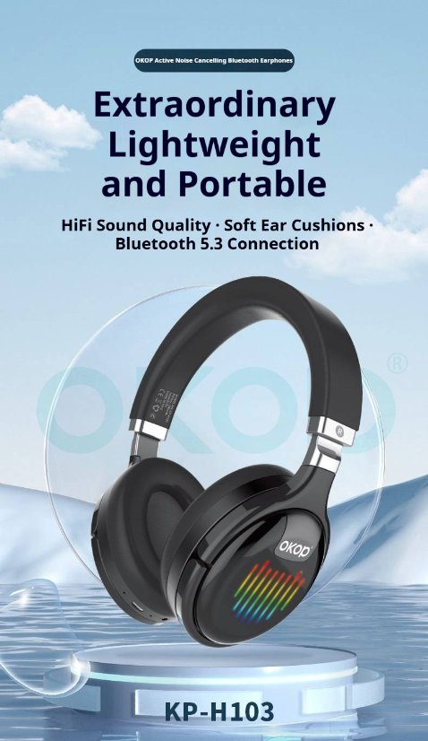 Over-Ear Headphones KP-H103 Wireless Bluetooth Speaker