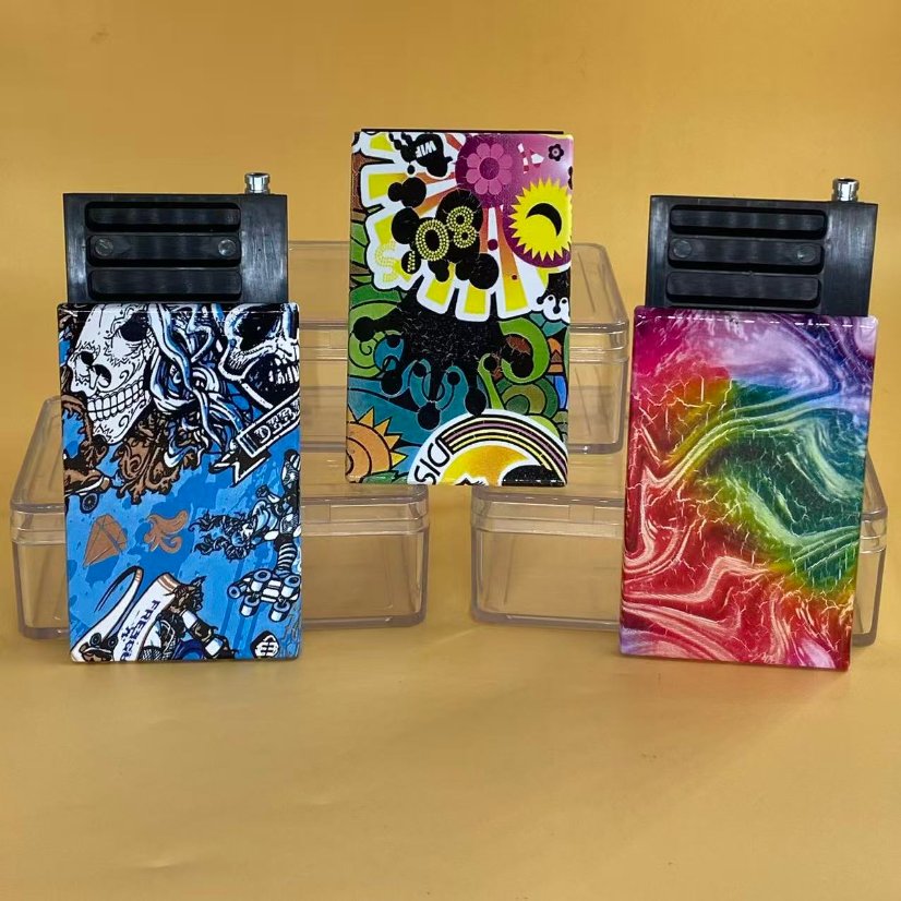 Slide-Case Storage Patterned Sliding Storage Box