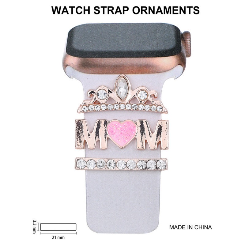 Watch strap decorative ring Rhinestone Decorative Strap Charms for Apple Watch