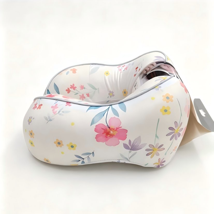 U-shaped pillow Milk Silk Printed Memory Foam U-Shaped Pillow