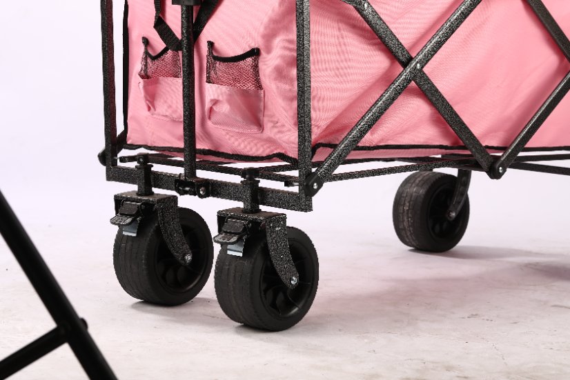 Outdoor utility wagon 15-inch Black Base with Silver Pattern