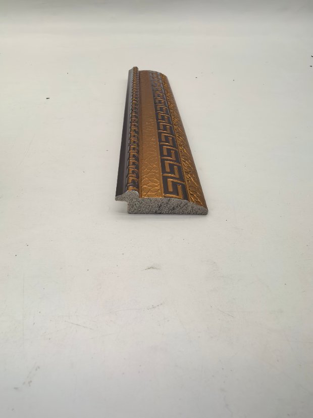decor line PS European Greek Key Gold Embossed Molding Trim, Luxury Wall Border Line