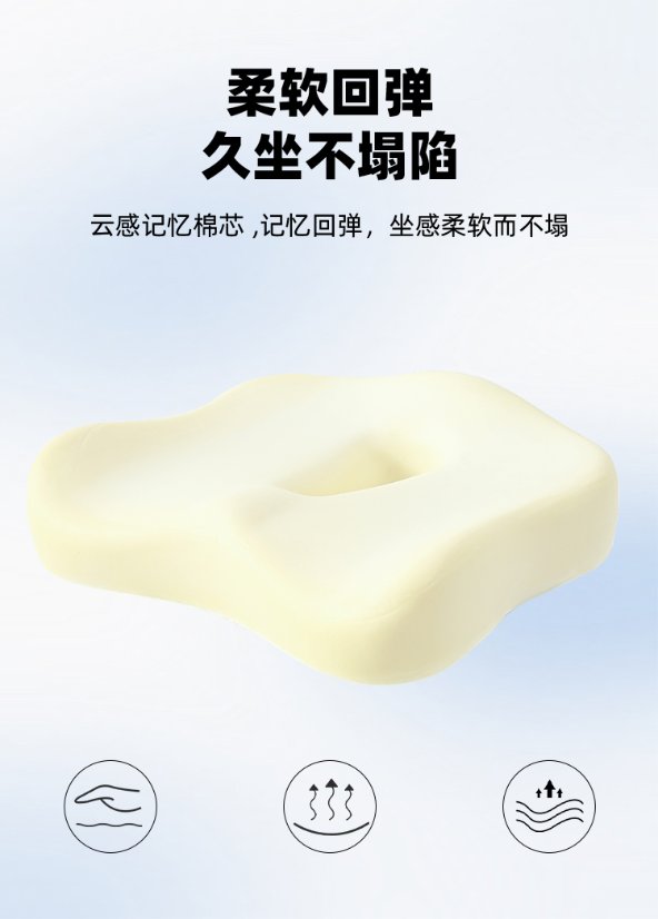 Cushion Seat Cushion with Hole