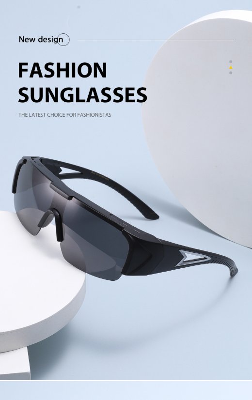 Sports Sunglasses 3538 Polarized Photochromic Clip-on Set