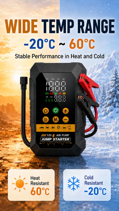 Vehicle-mounted air pump Jump Starter Air Pump(2-in-1 Jump Starter & Air Pump)