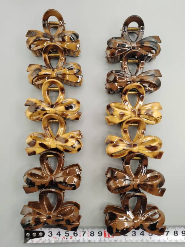 7cm Leopard-spot Pattern, 6 Colors Leopard Spot Six-Color Medium Claw Clip