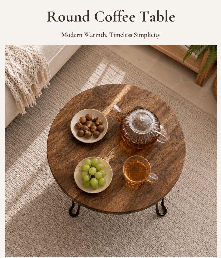 Coffee Table Round Coffee Table | Custom Sizes Available