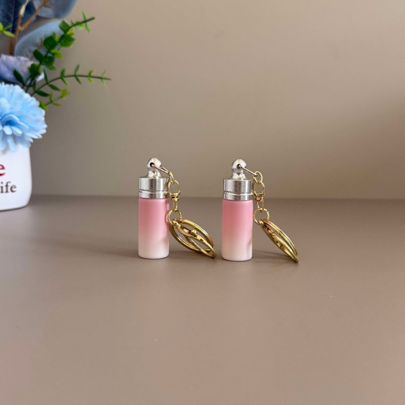 Keychain Storage Pocket Secret Mini Bottle Keychain