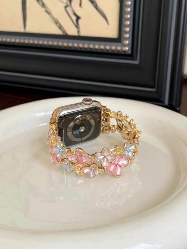 Watch strap Sakura Floral Enamel Strap for Apple Watch All Series