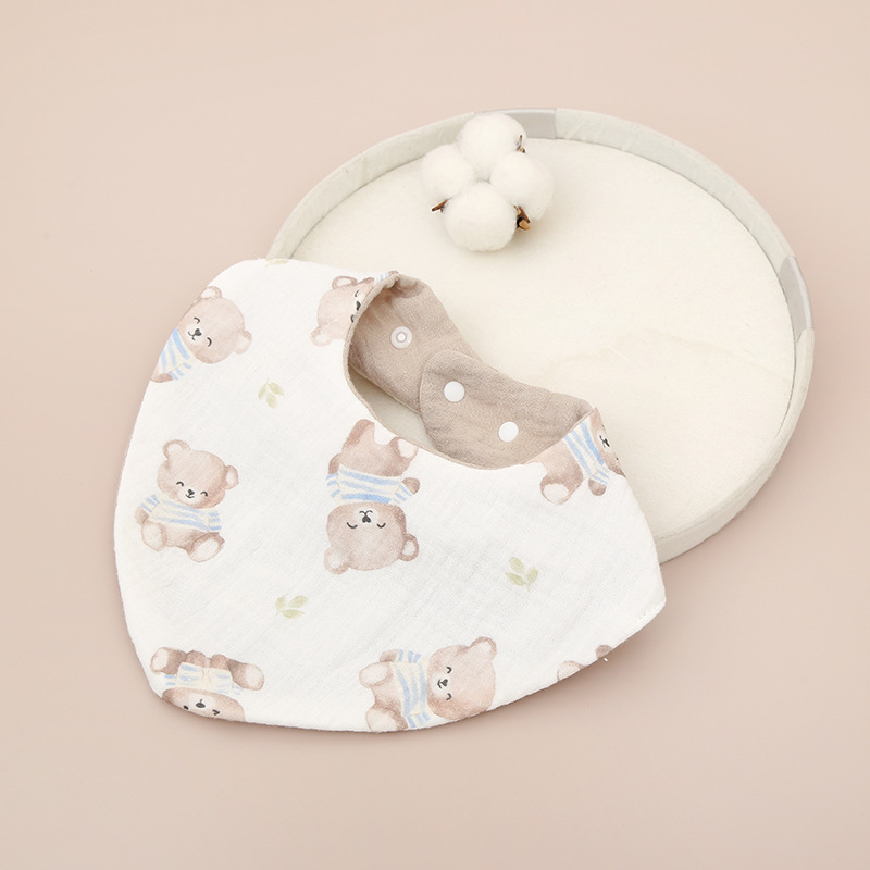 Muslin Bandanas Bibs 2 layer muslin bibs