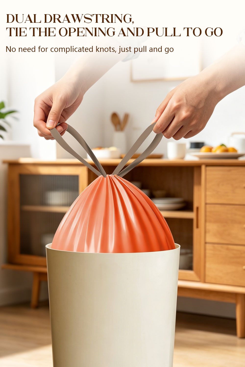 Drawstring Bags Orange Citronella Drawstring Bag