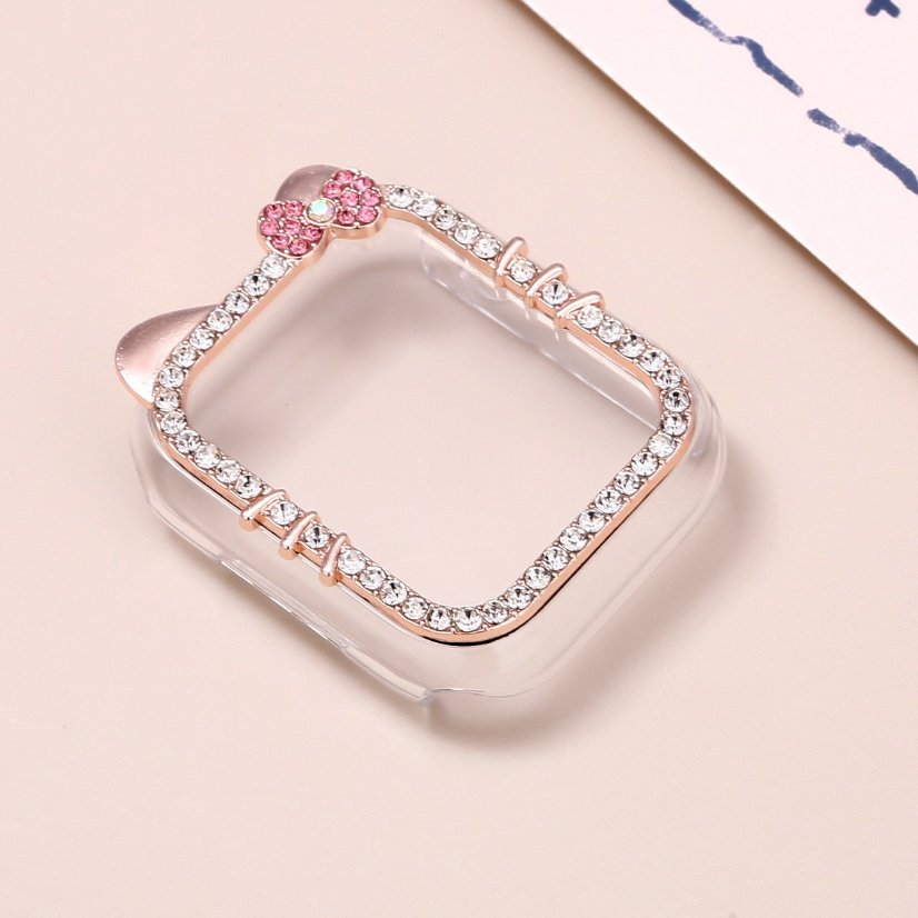 Alloy watch band KT Cat Rhinestone Metal Strap for Apple Watch All Series
