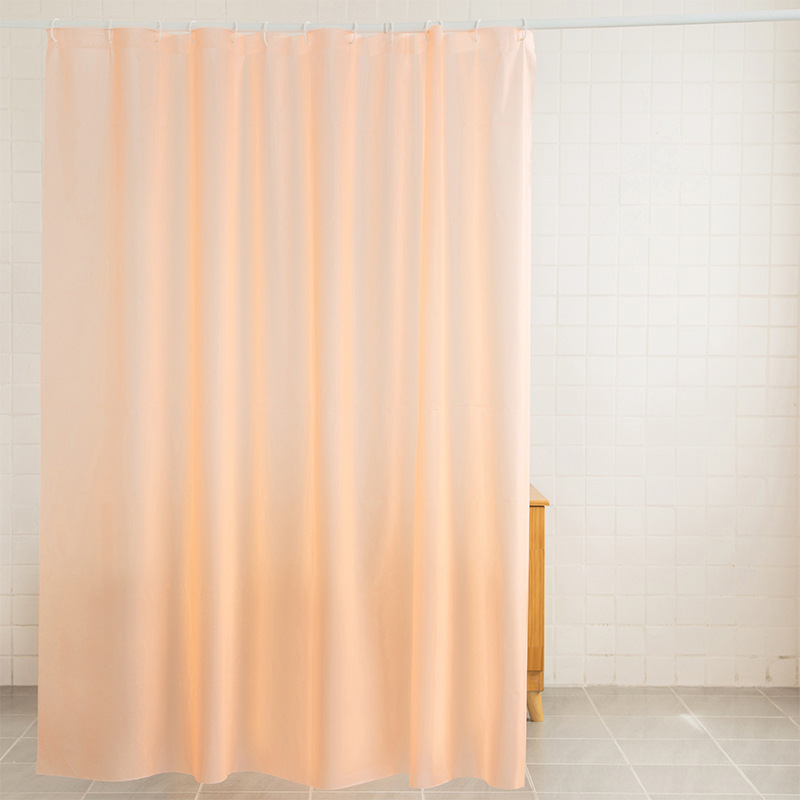 Solid Color PEVA Shower Curtain Thickened Solid Color Shower Curtain