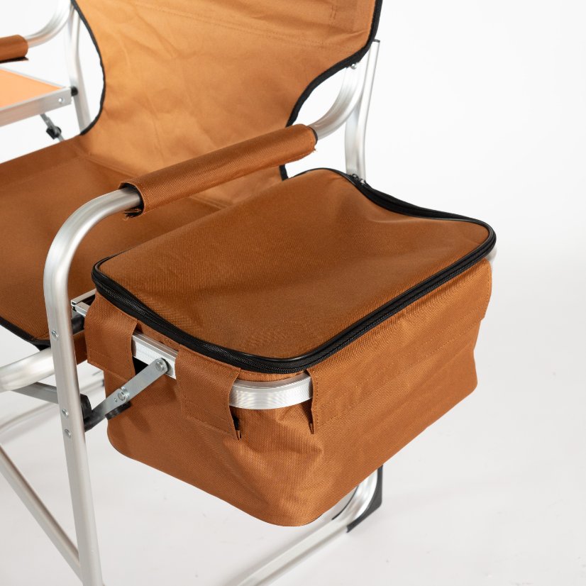 Beach Chair Flat - aluminum tube Director's Chair with a Tabletop,ice bag
