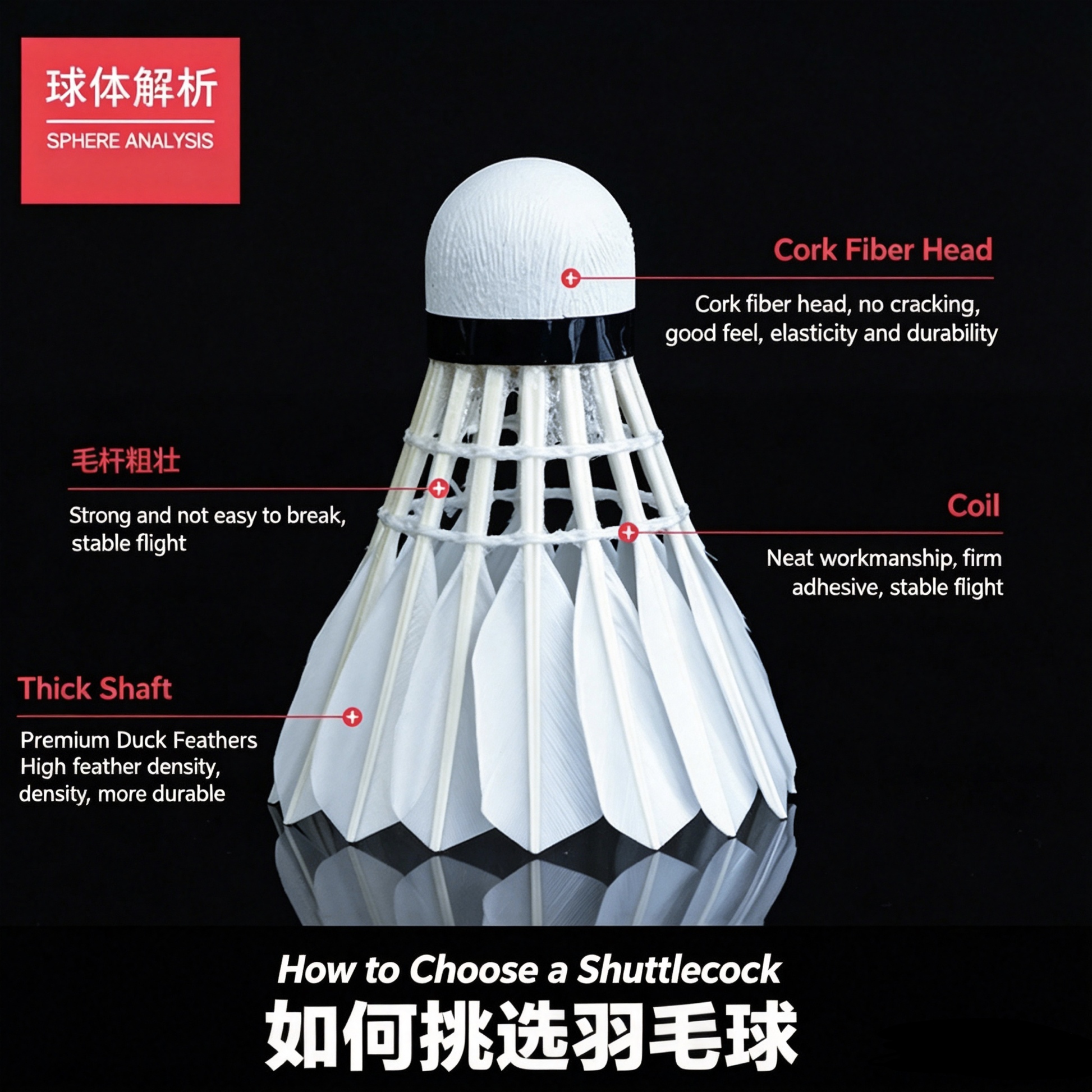 Natural Feather Shuttlecock Yanfei No. 3