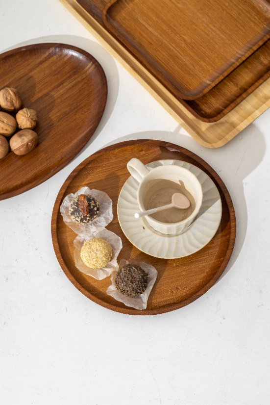 Tray Bamboo Side-Clamp Tray