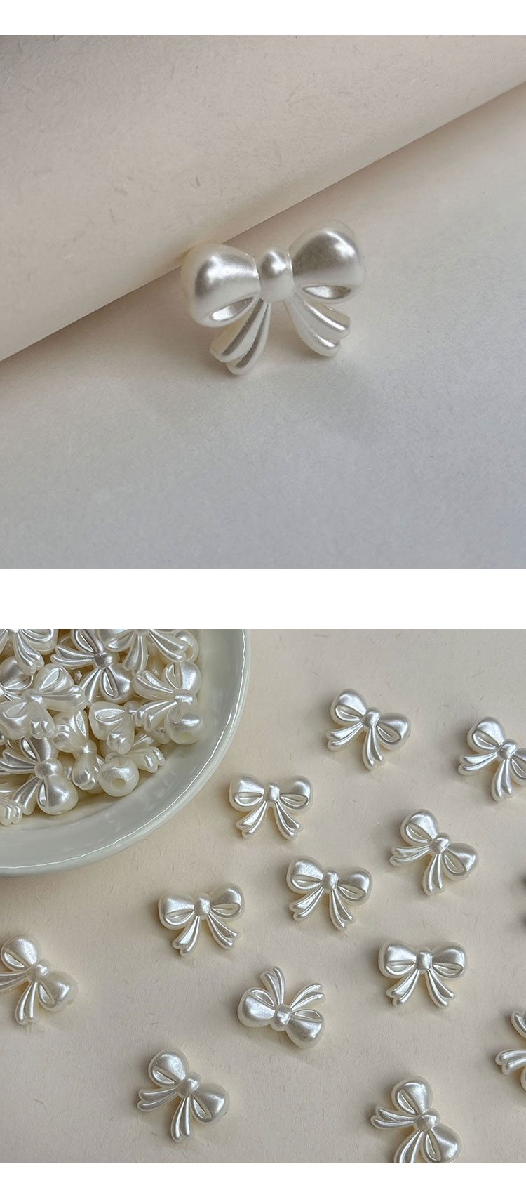 Imitation Pearl Beads bow beads