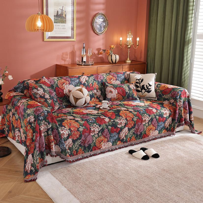Sofa Throws Romantic Flower