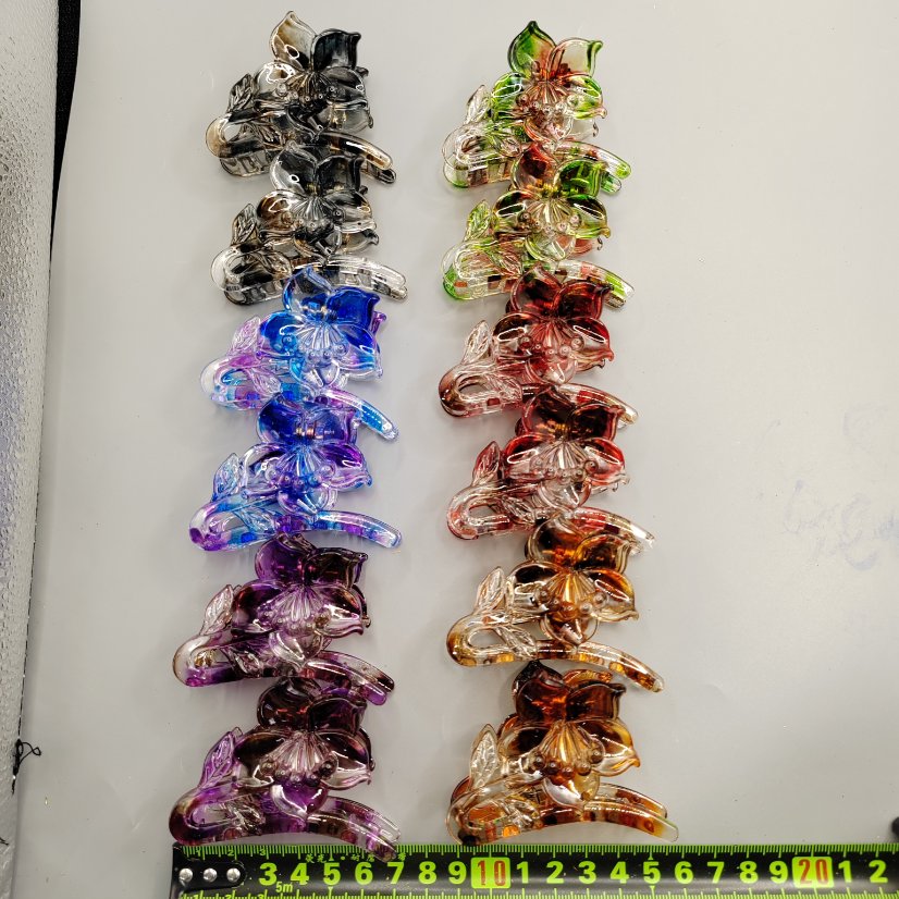Claw clip Rubber 6-Color Single Flower