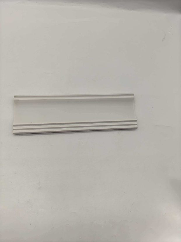 cornice PS Double Vertical Strip Curved Recessed Wall Panel, White Decorative Slat