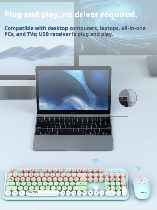 Mouse and keyboard KP-J451 Keyboard and mouse set