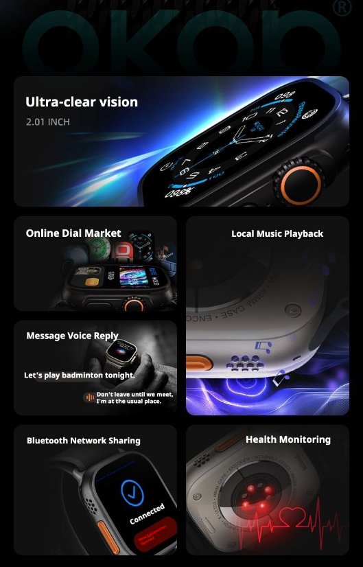 Smartwatch KP-S104 Smart Sports Bluetooth Watch