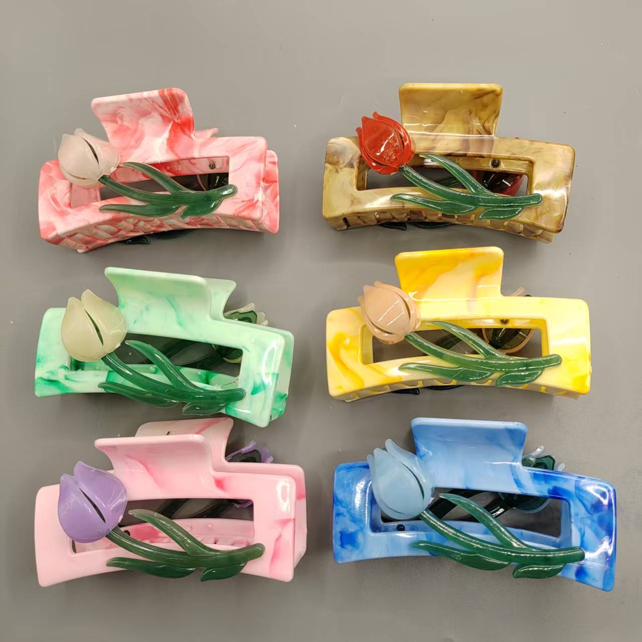 Tulip Jelly Series Claw Clip Tulip Jelly Six Colors