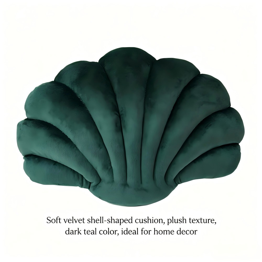 Throw Pillow Solid-Color Seashell Throw Pillow