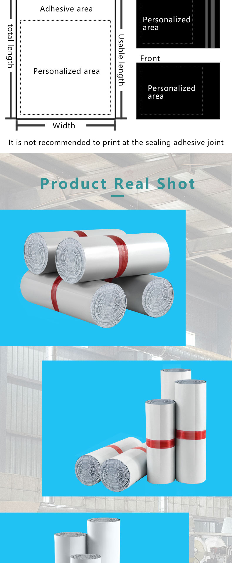 White Poly Mailers White Heavy-Duty Poly Mailer Bags