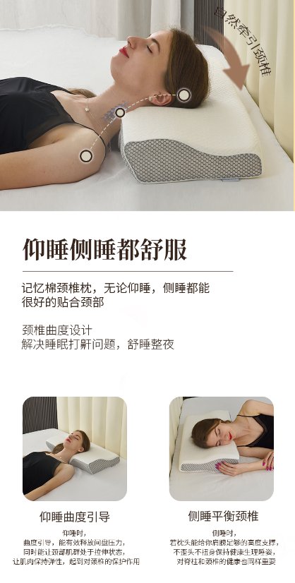 Contour pillow Anti-Snore Pillow