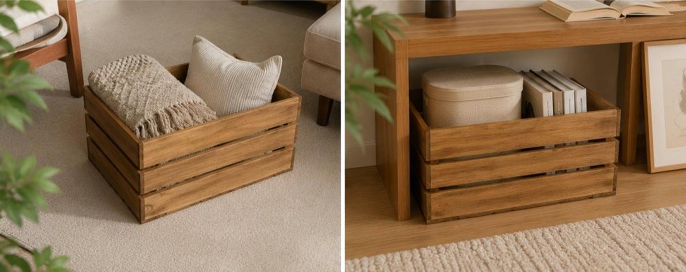 Storage Box Wooden Storage Crate | Custom Sizes Available