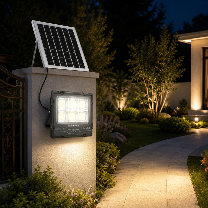 HB-T53 400W Solar-Powered Courtyard Light