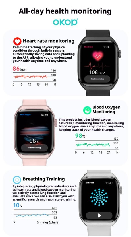 Smartwatch KP-S101 Smart Sports Bluetooth Watch
