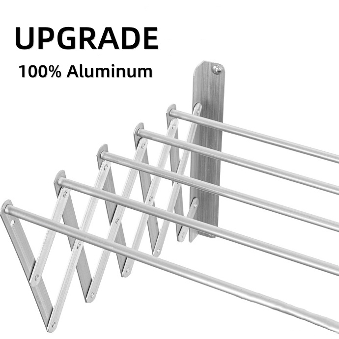 Storage – Cleaning – Drying Racks Wall-Mounted Pull-Out Towel Rack
