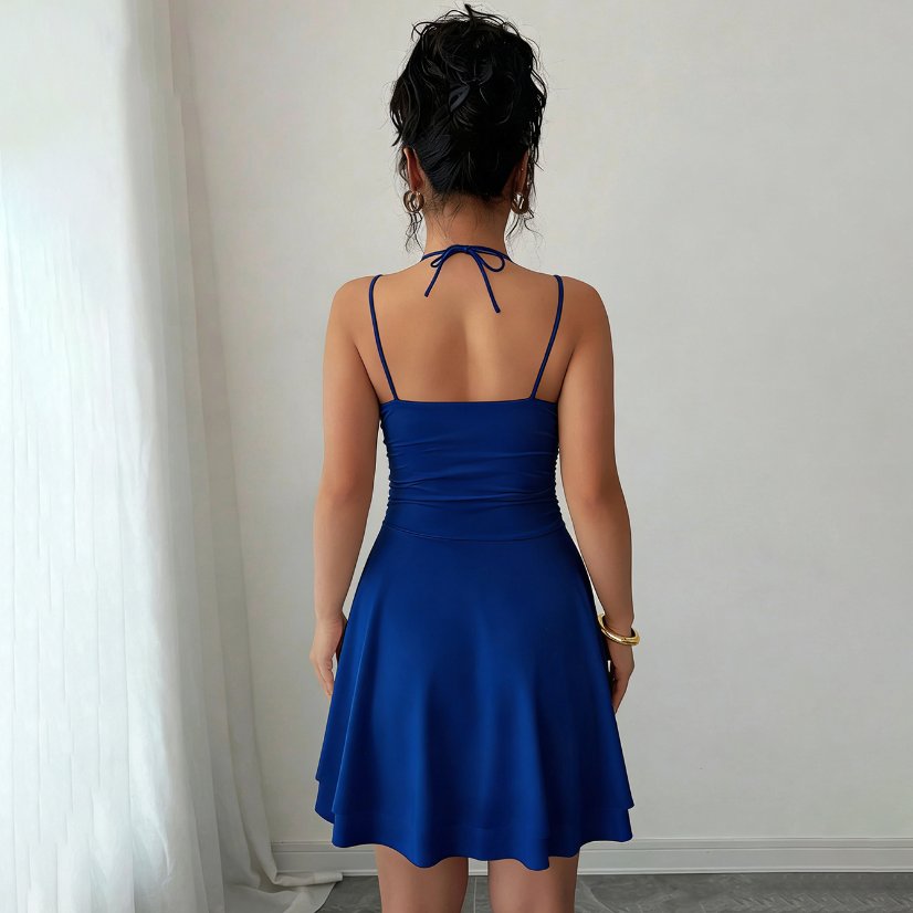 Dresses 6658 Ruched Cowl-Neck Camisole Dress