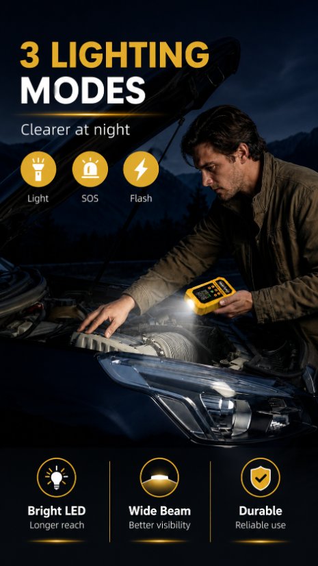 Vehicle-mounted air pump Jump Starter Air Pump(2-in-1 Jump Starter & Air Pump)