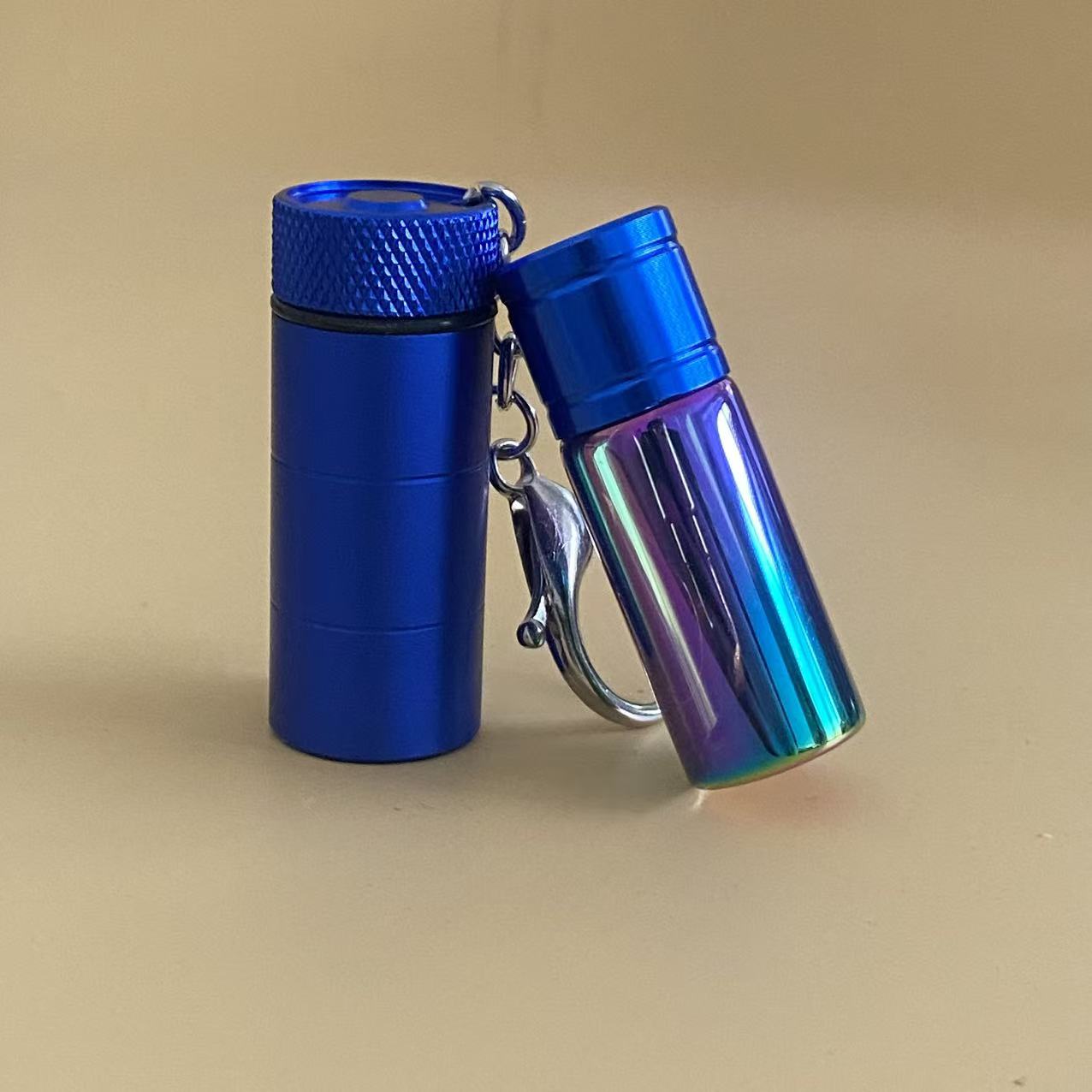 Keychain Storage Multi‑Color Metal Portable Storage Pendant
