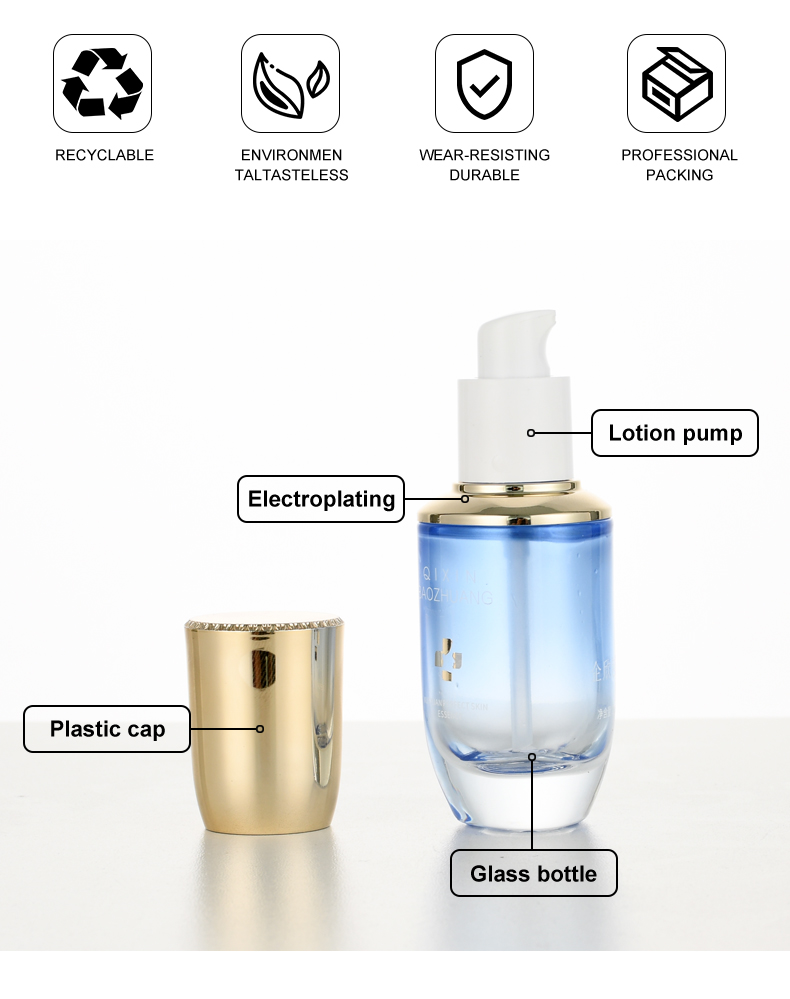 base de maquillaje líquida 0ml Triangular Foundation Bottle / Lotion Bottle