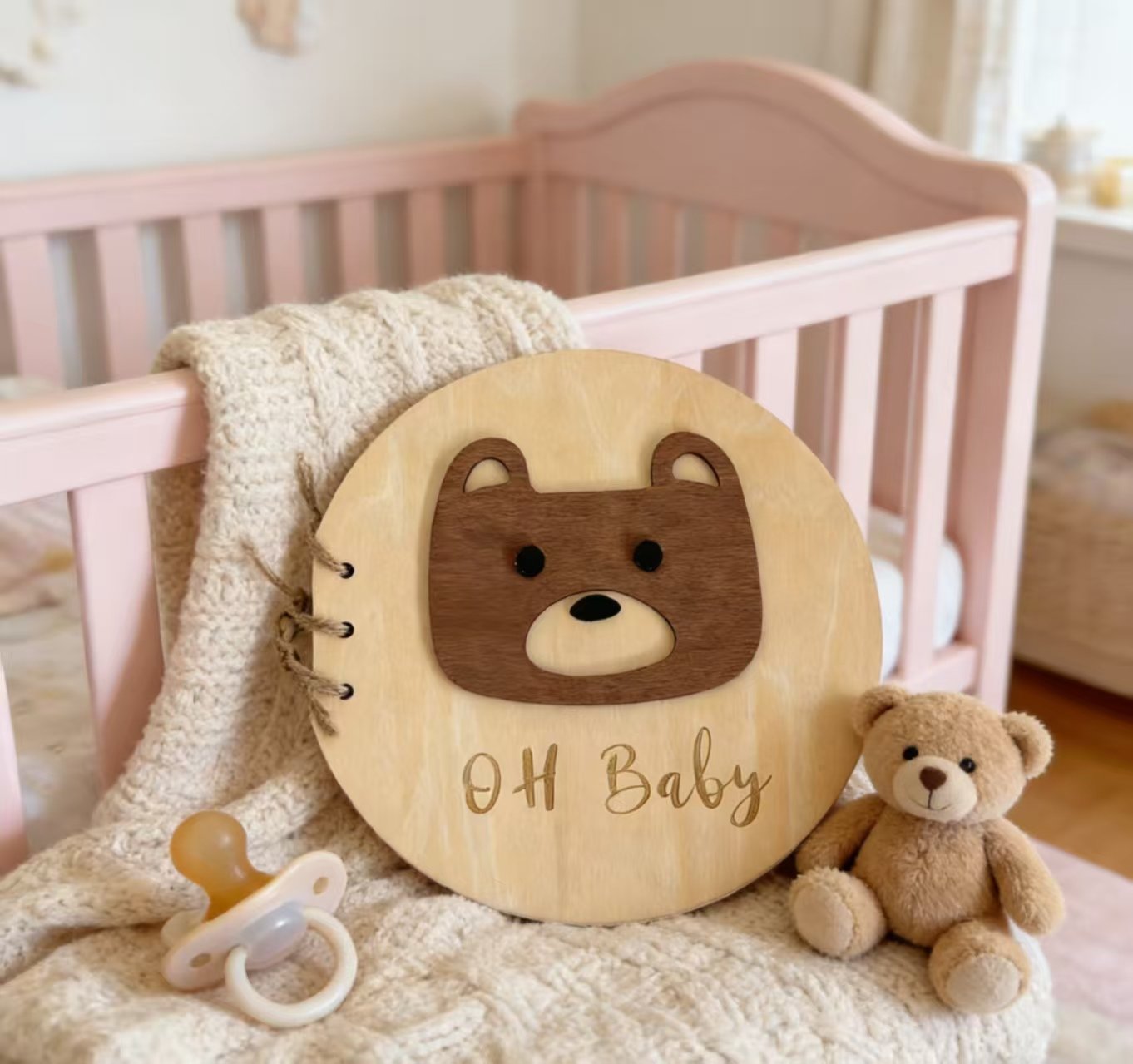 Infant Baptism Three-dimensional Cartoon Creative Gift Shower Guest Message Book