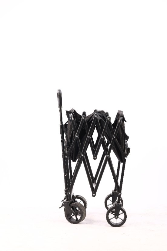 Outdoor utility wagon 7-inch Heart-Cross Black Rear Rack