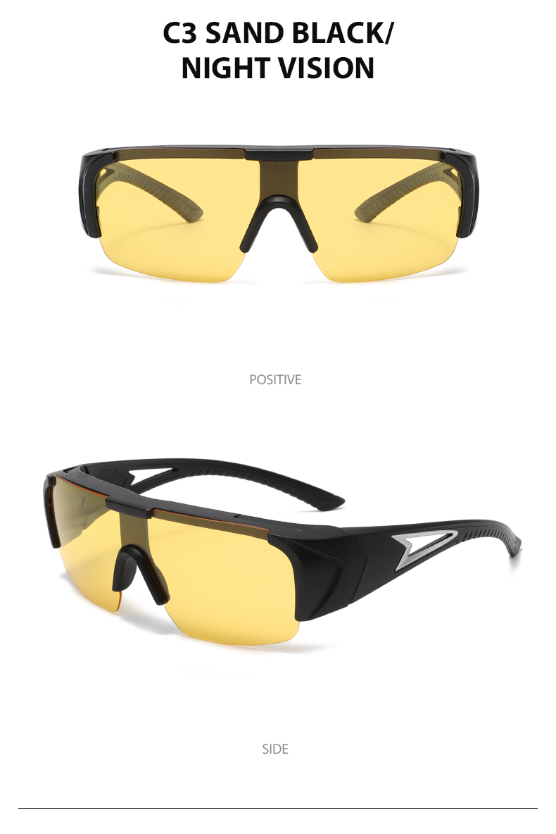 Sports Sunglasses 3538 Polarized Photochromic Clip-on Set